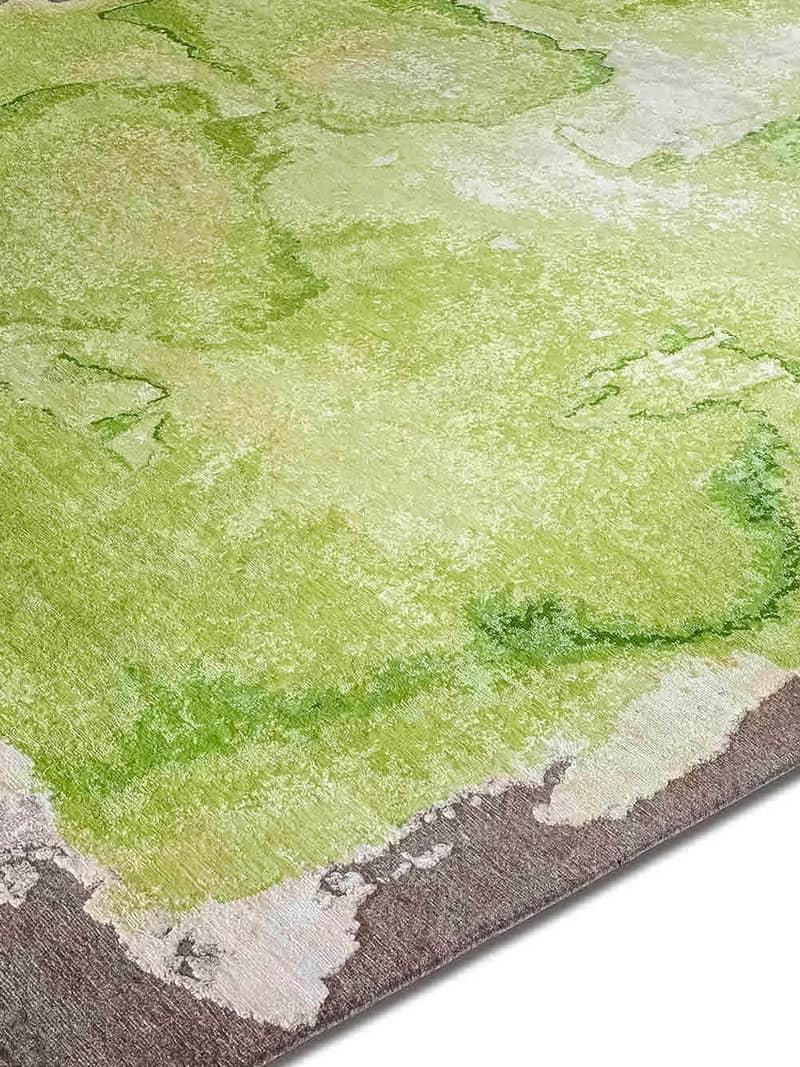 Роскошный ковер ручной работы Mono зеленого цвета