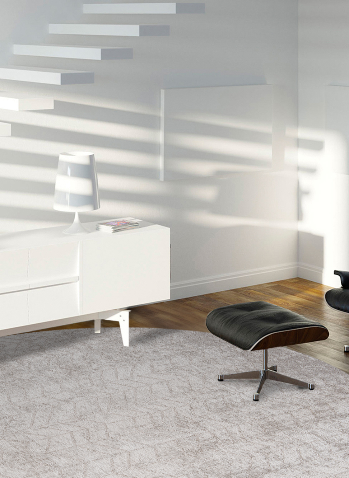 Круглый ковер White Plains 8929 | Размер: Ø 240 см