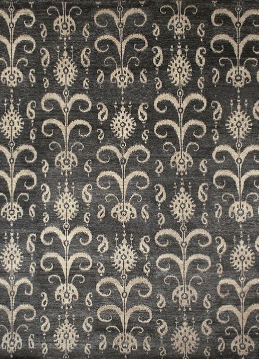 Шерстяной ковер Ikat ручной работы Six