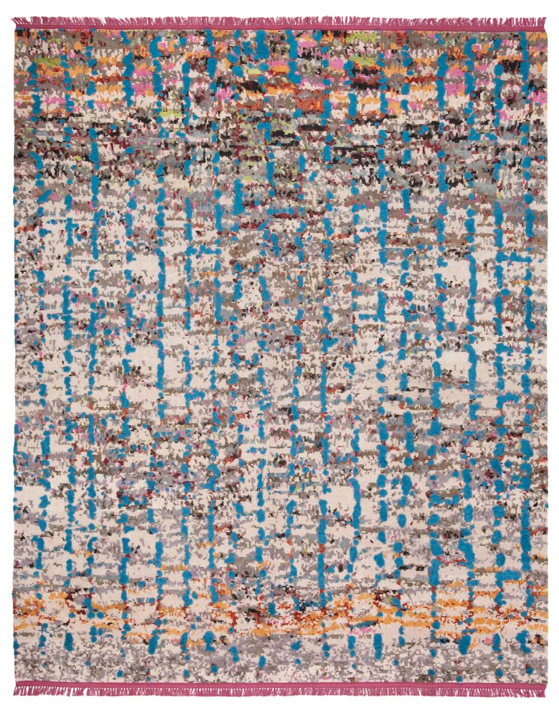 Синий ковер Lost Weave 5
