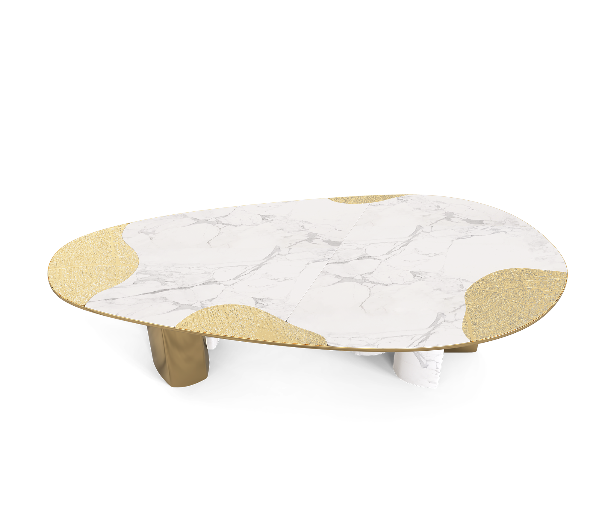 Ас үстелі Athena Carrara Marble & Gold