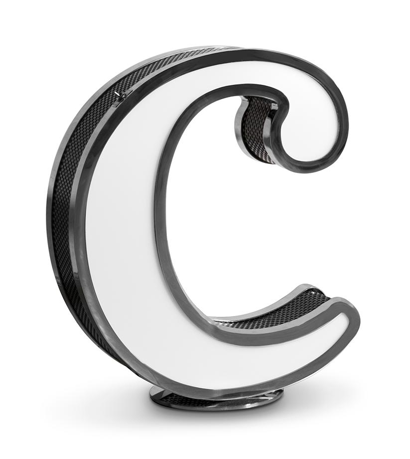 Декоративтік шам Classic әрпі C