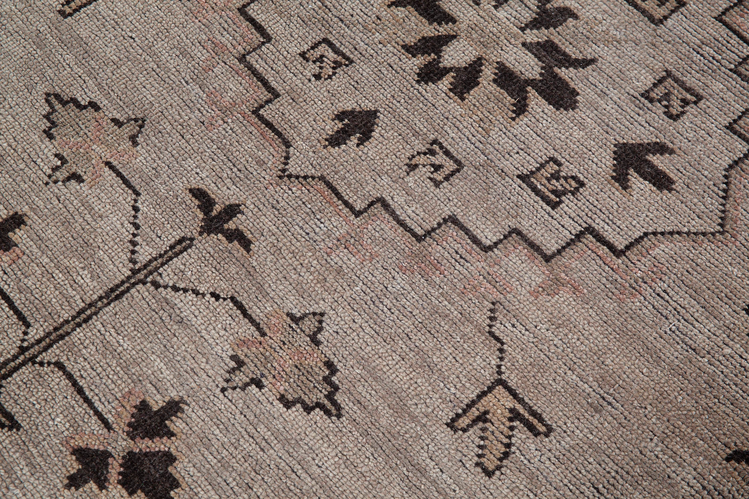 Шерстяной ковер Khotan ручной работы Two