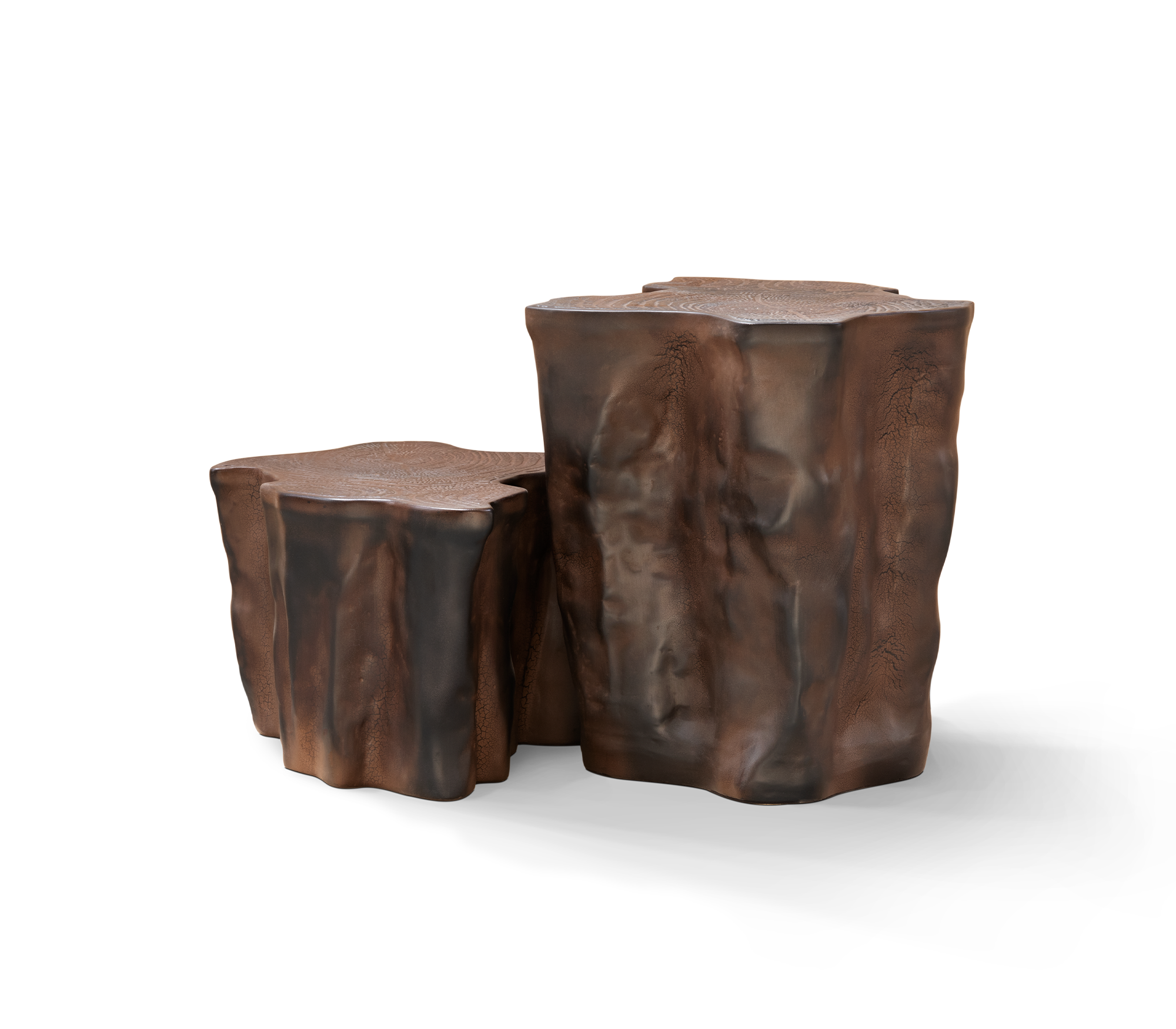 Керамический приставной стол Horizon Dark Brown | Конфигурация: Small