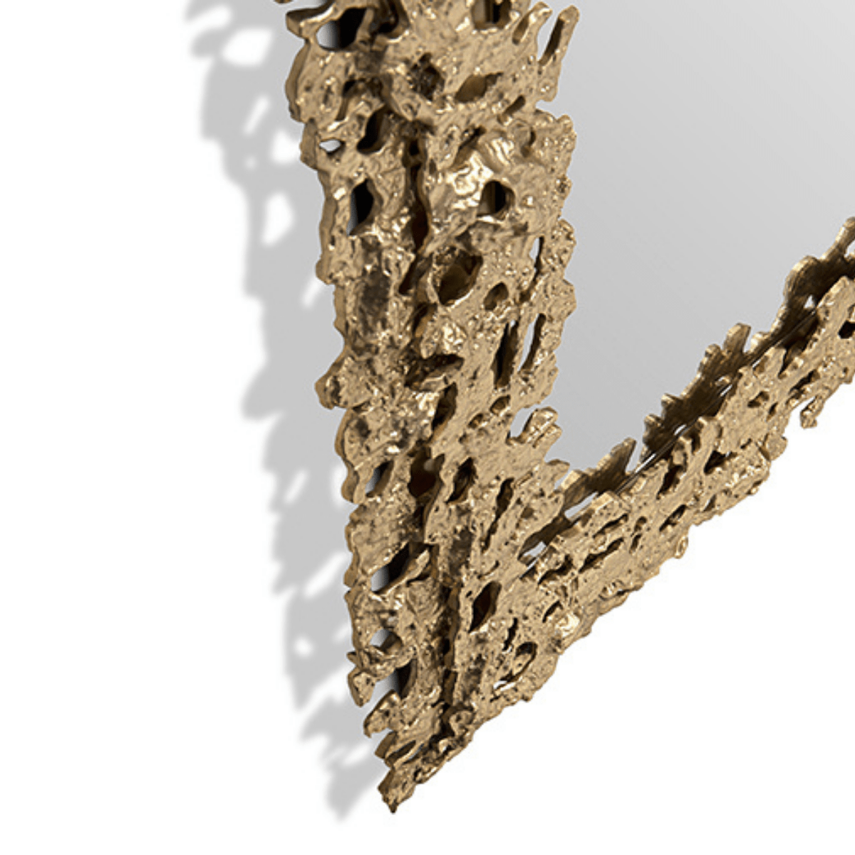 Прямоугольное зеркало Volcano Flow