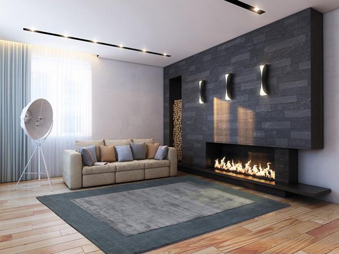 Ковер небесно-голубой Border | Размер: 200 × 300 см