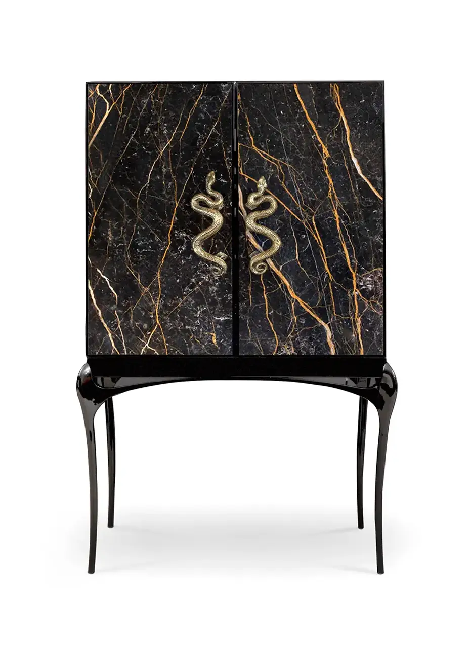 Барный шкаф из мрамора Port Laurent Nirvana