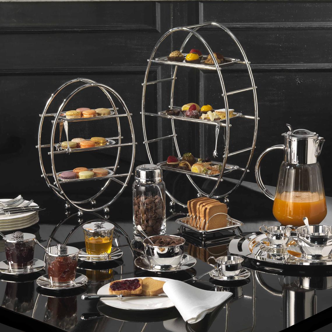 Тұтқалы тікбұрышты табақша Royal Silver Rectangular Tray - 1