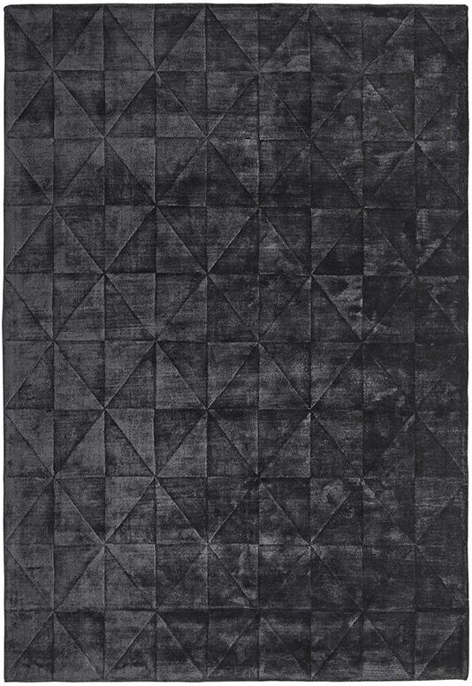 Ковер антрацитового цвета с треугольниками Triangles | Размер: 160 x 230 см