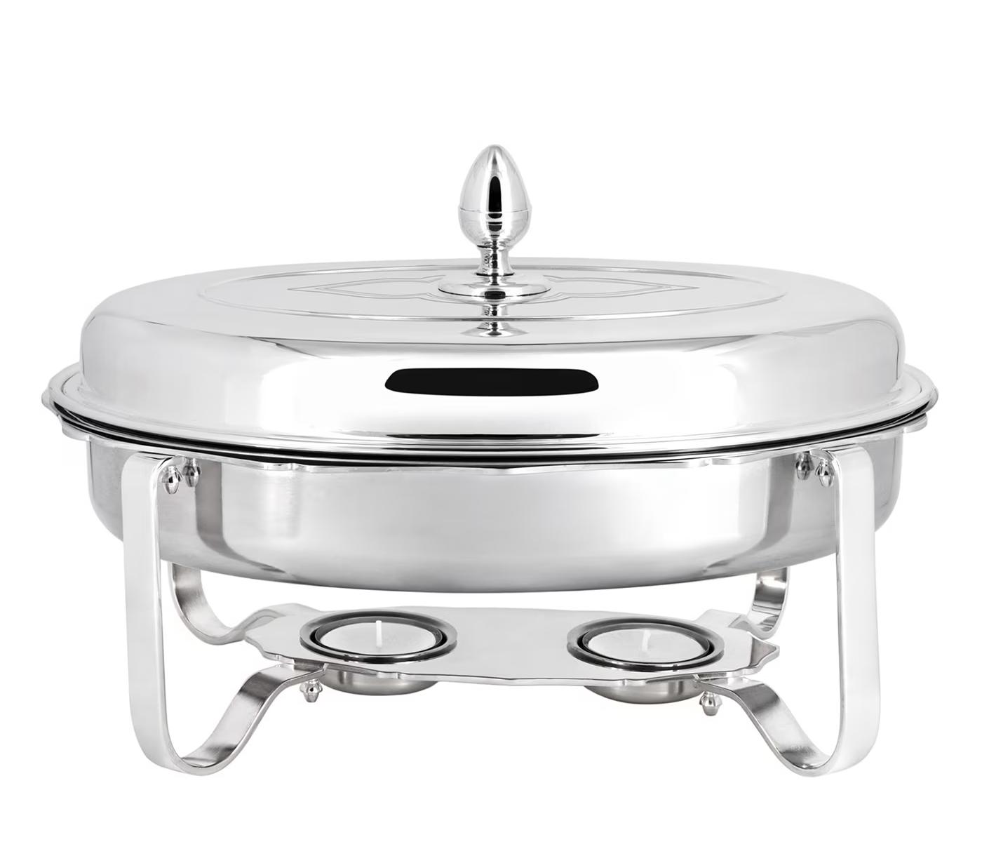 Посеребрённая овальная ёмкость для подогрева Oval Chafing Dish