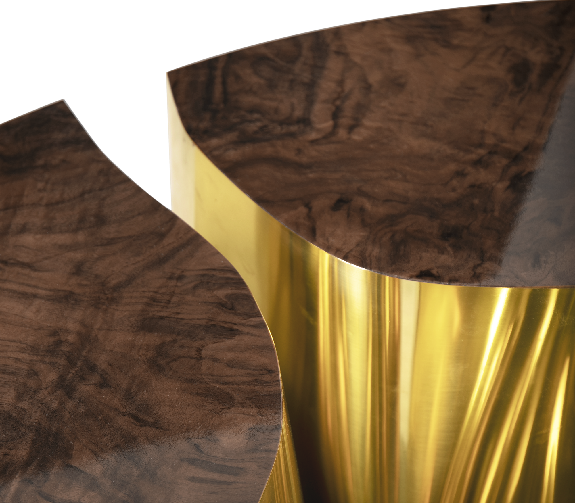 Овальный журнальный стол Fissure Walnut