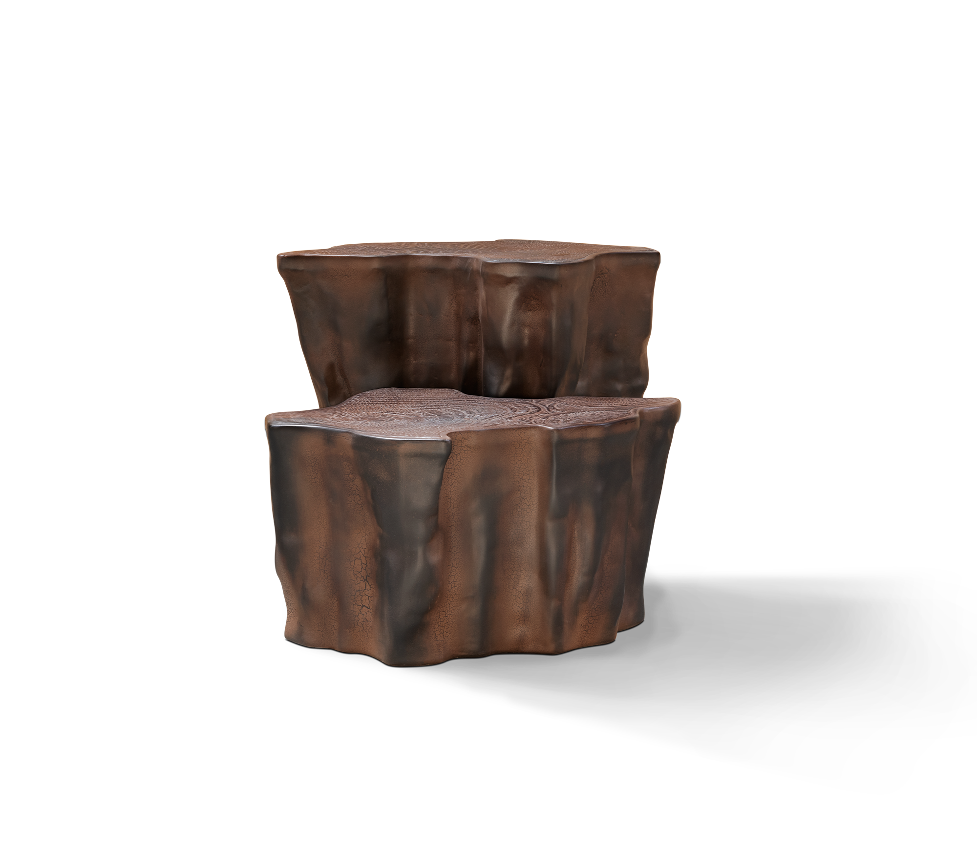 Керамический приставной стол Horizon Dark Brown | Конфигурация: Small