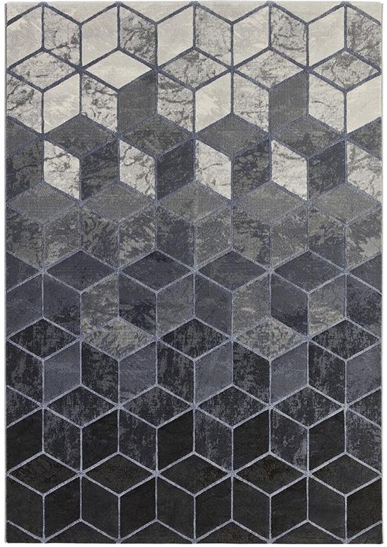 Ковер серого цвета с геометрическим узором Geometric | Размер: 200 x 290 см