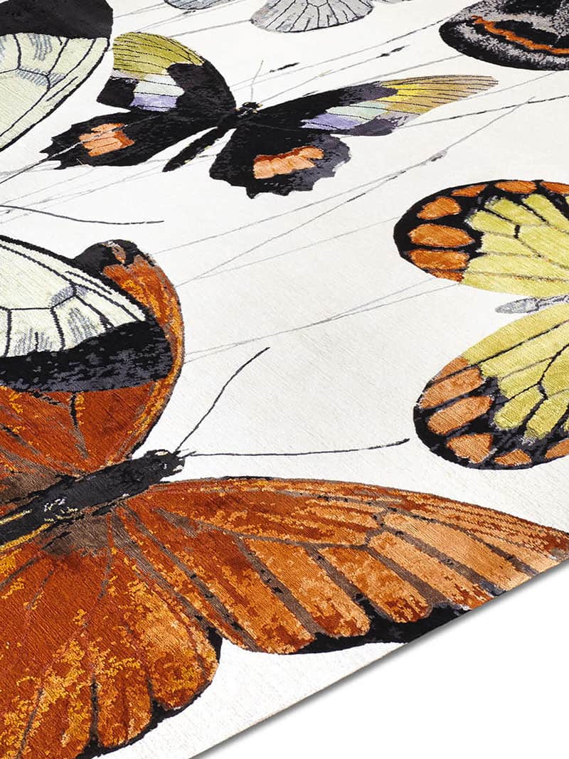 Қолмен жасалған кілем Butterfly | Өлшемі: 250 x 300 см