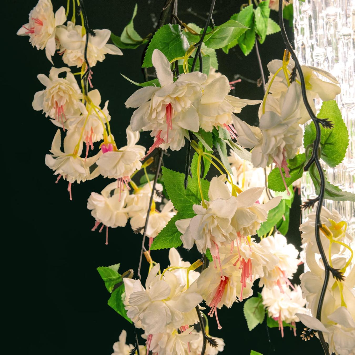 White Cascade төртбұрышты люстрасы