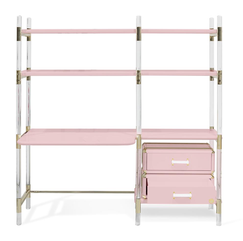 Книжная полка для детей Jigsaw Puzzle Pink