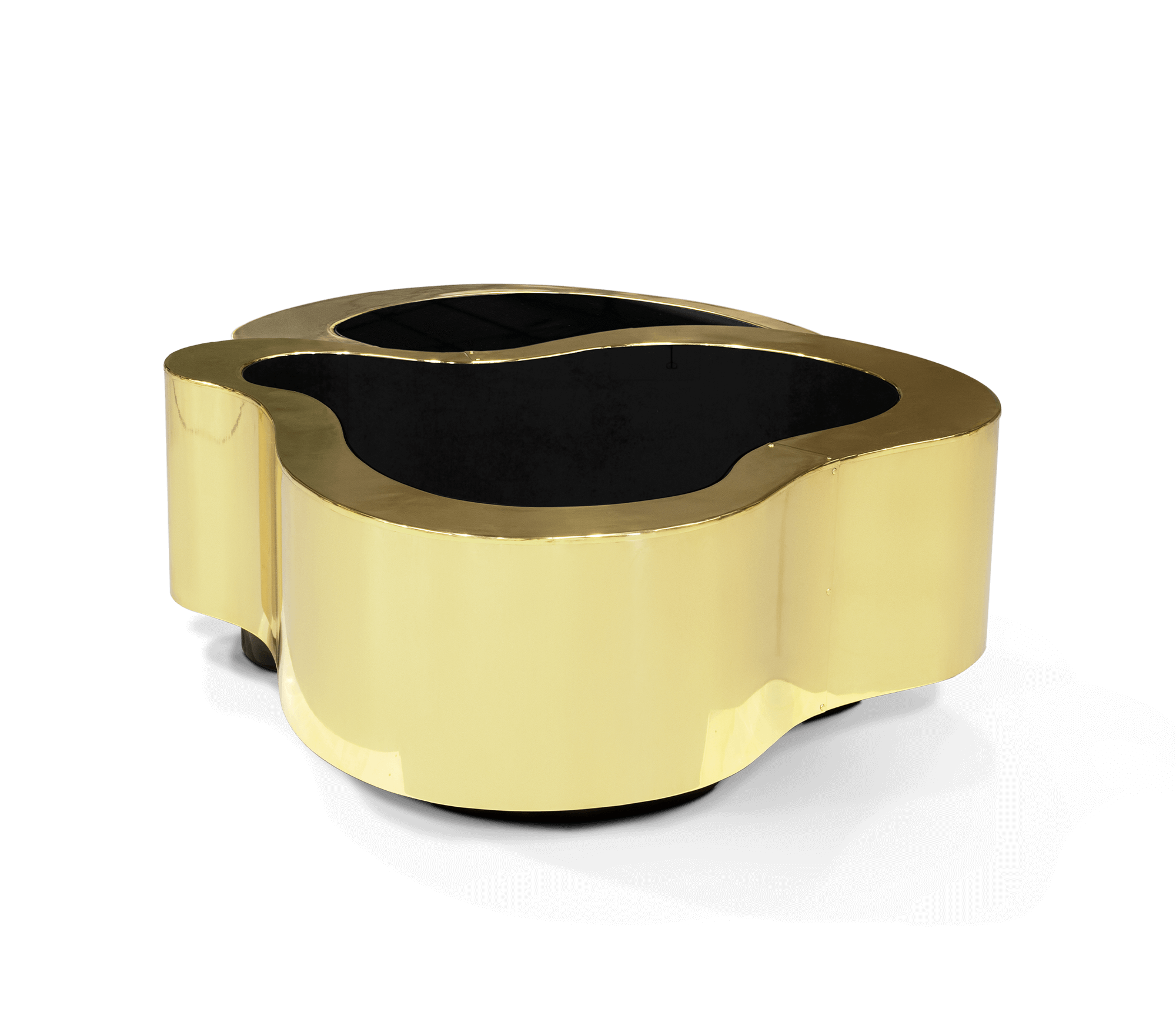 Набор журнальных столов Crest Polished Brass | Конфигурация: Big