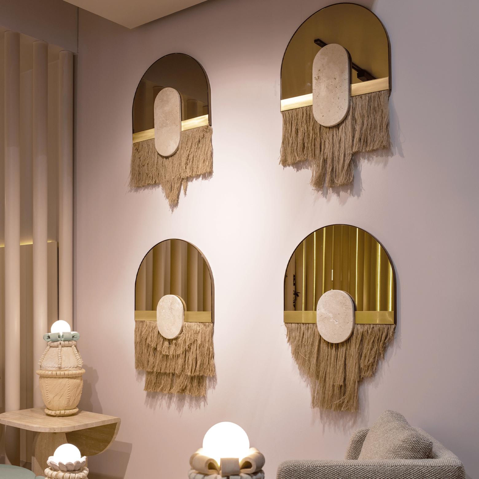 Зеркало настенное Souk Ecru Linen