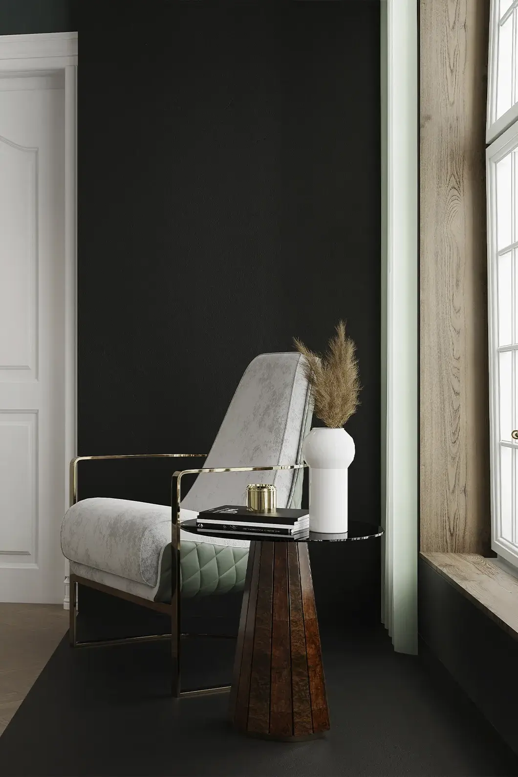 Приставной стол коричневый Radiance II - 4