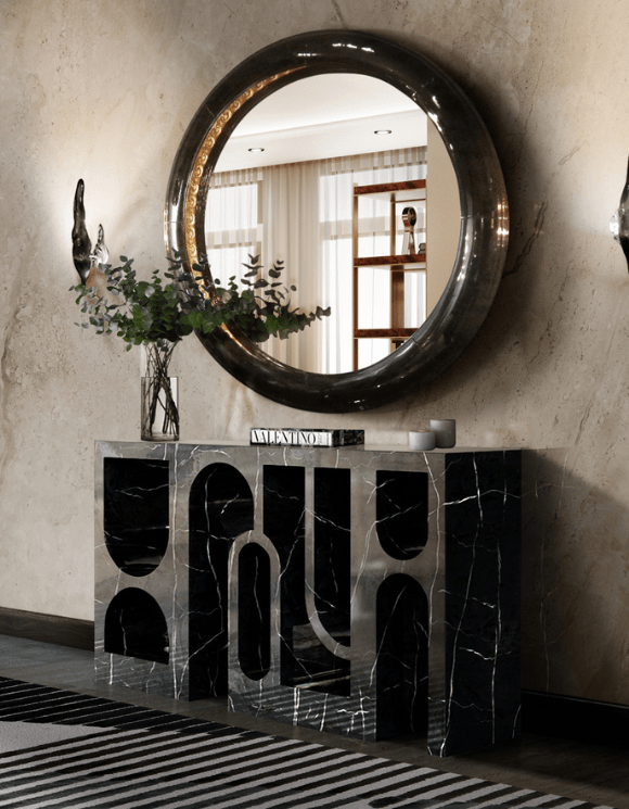 Глянцевая консоль красная Premium - 1