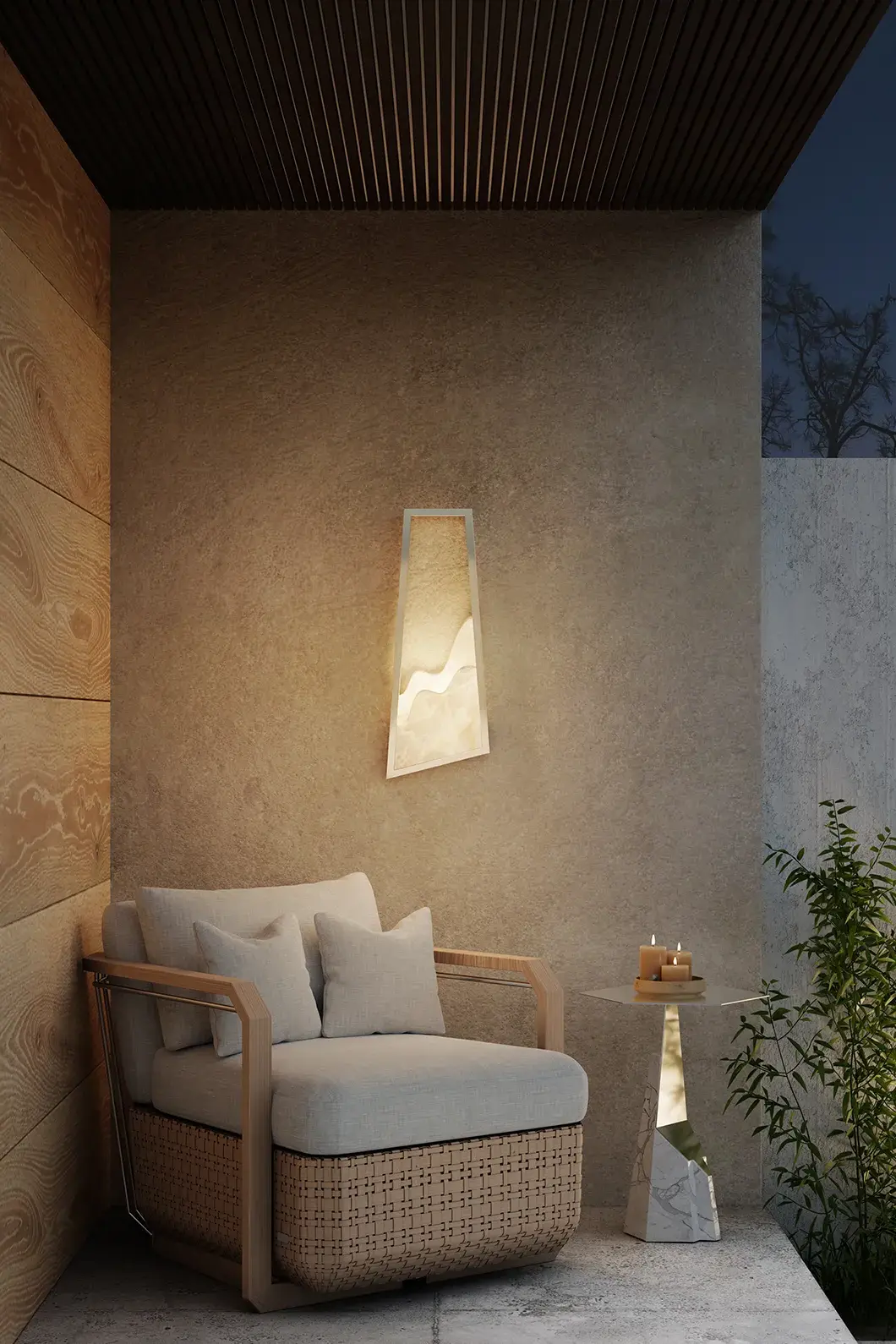 Прикроватный столик Halo серый - 2