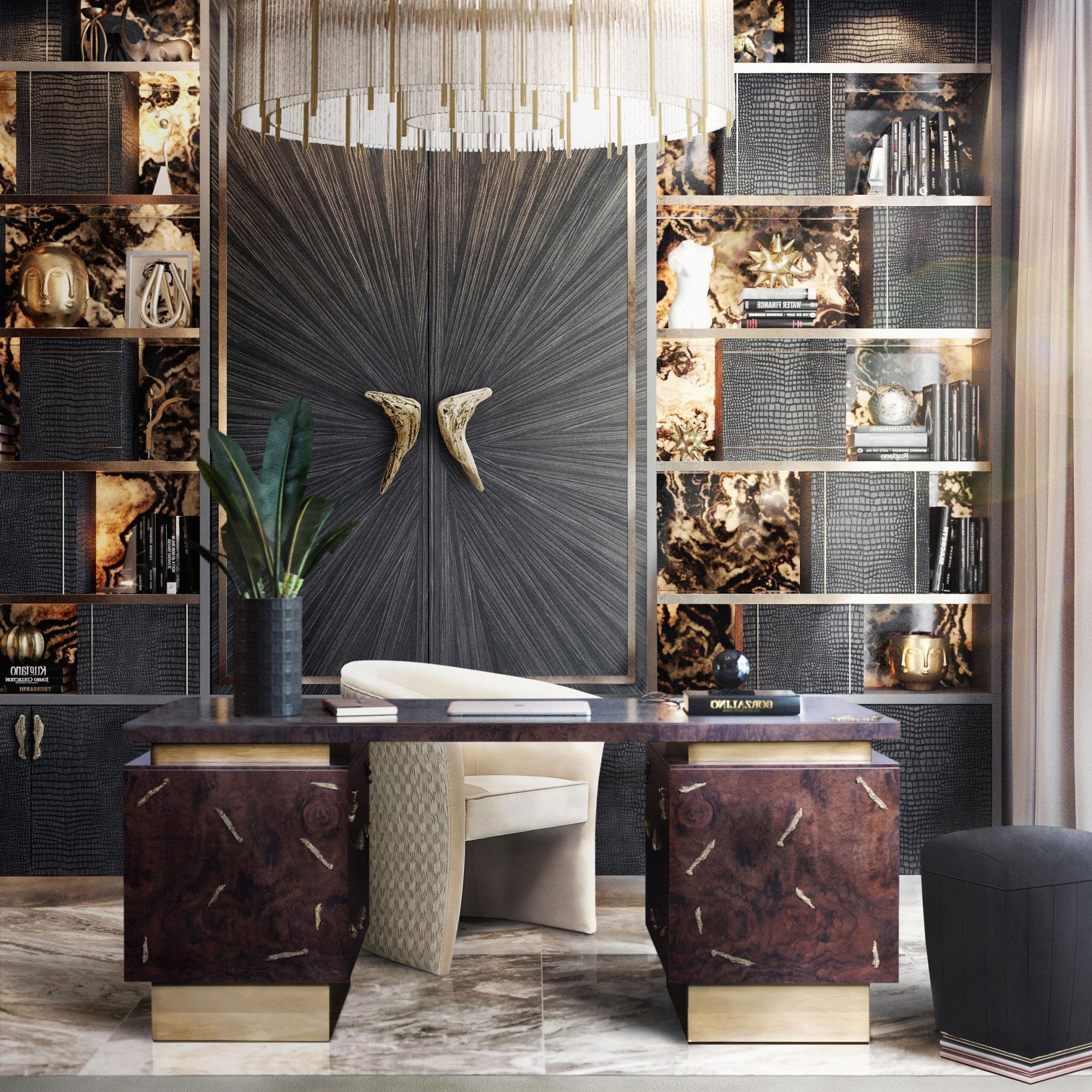 Дизайнерский письменный стол из дерева