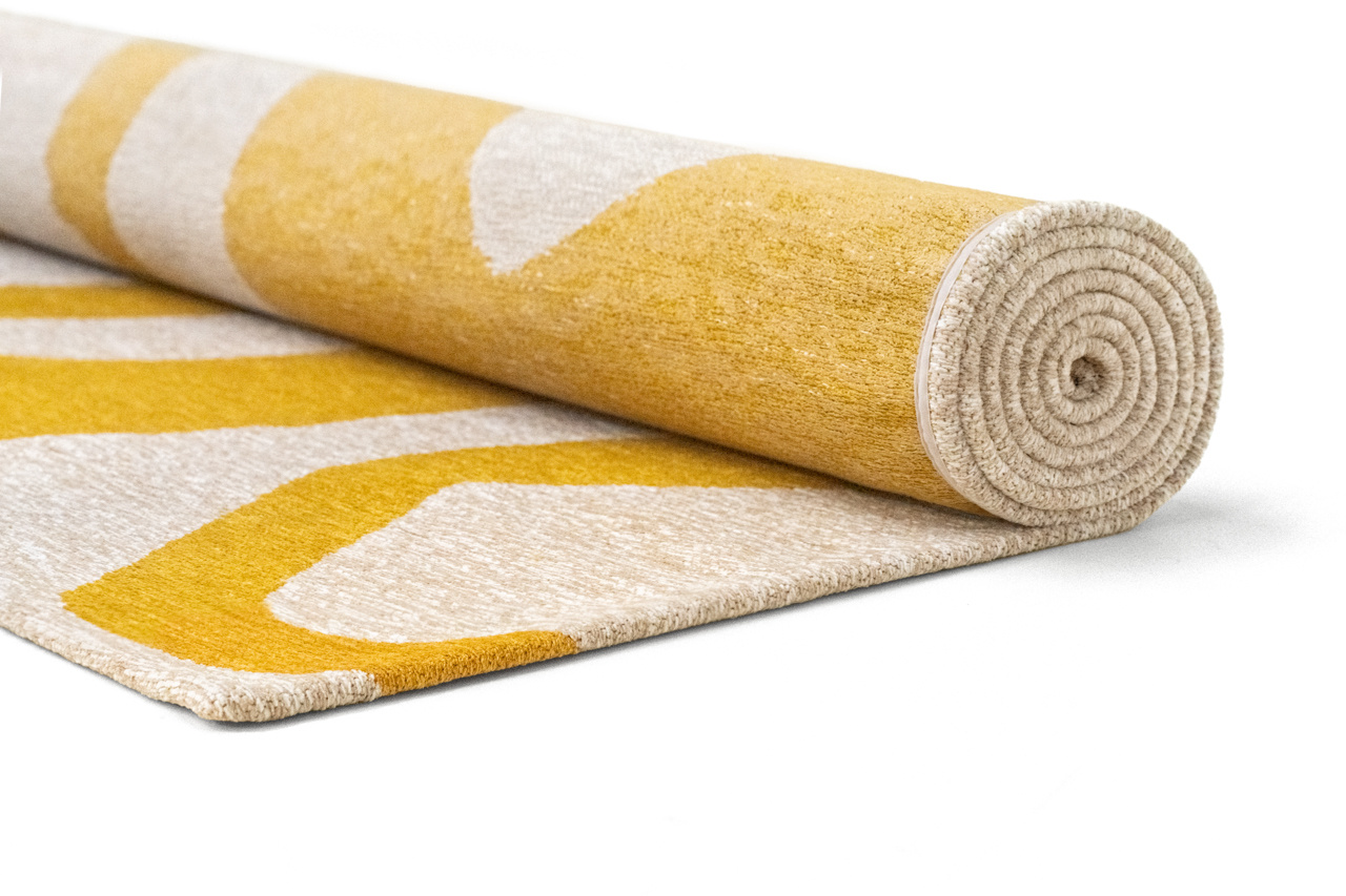 Дизайнерлік кілем Ribonn Pure Yellow