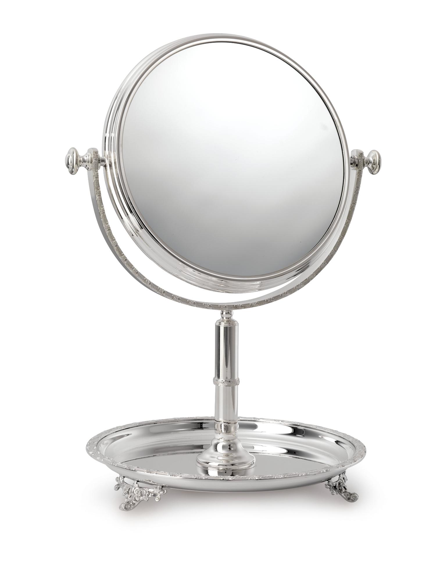 Зеркало круглое с тарелкой Royal Silver Round Mirror