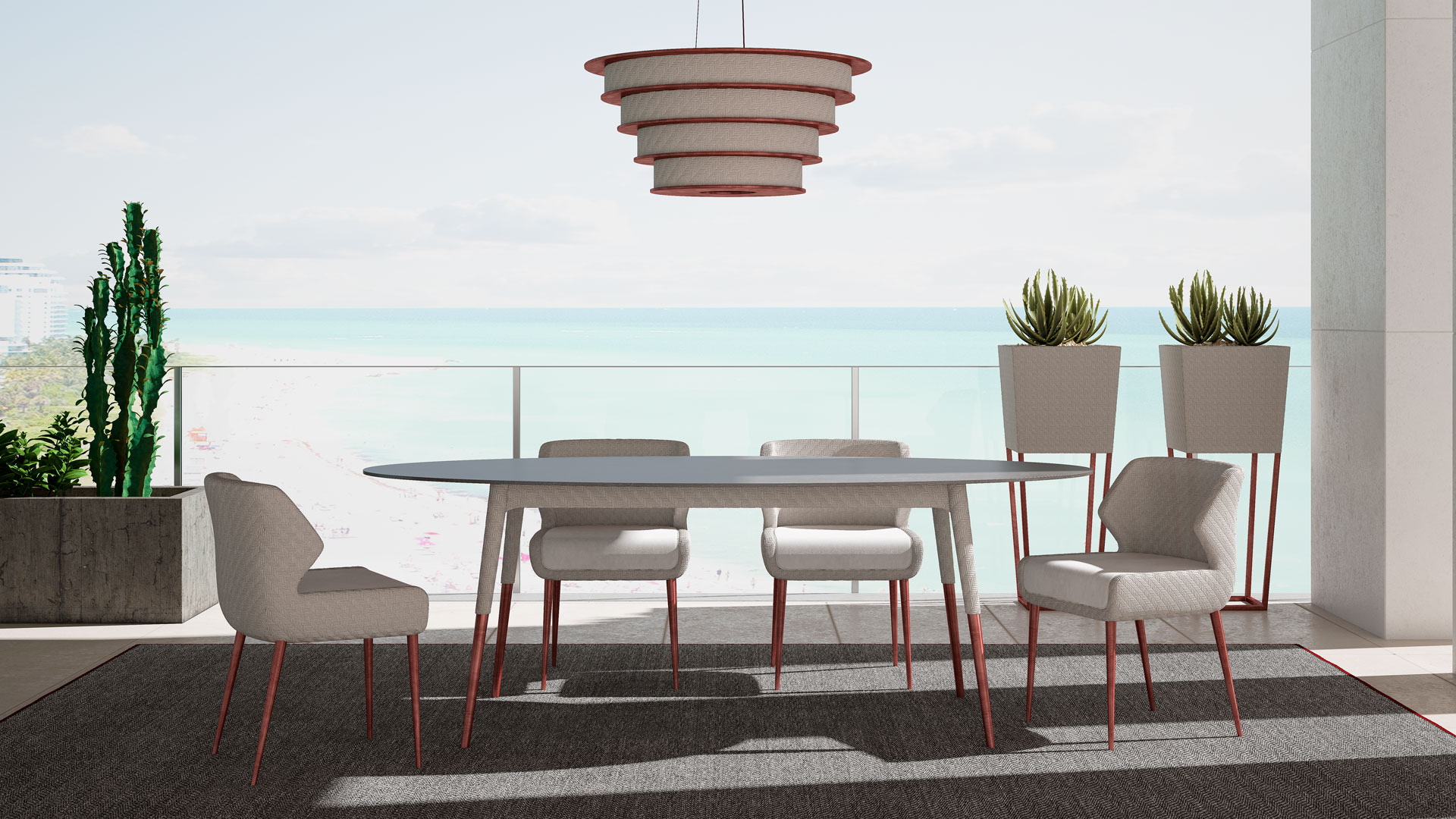 Уличный обеденный стол