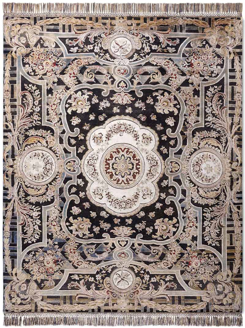 Ковер чёрного цвета Aubusson | Размер: 300 x 400 см
