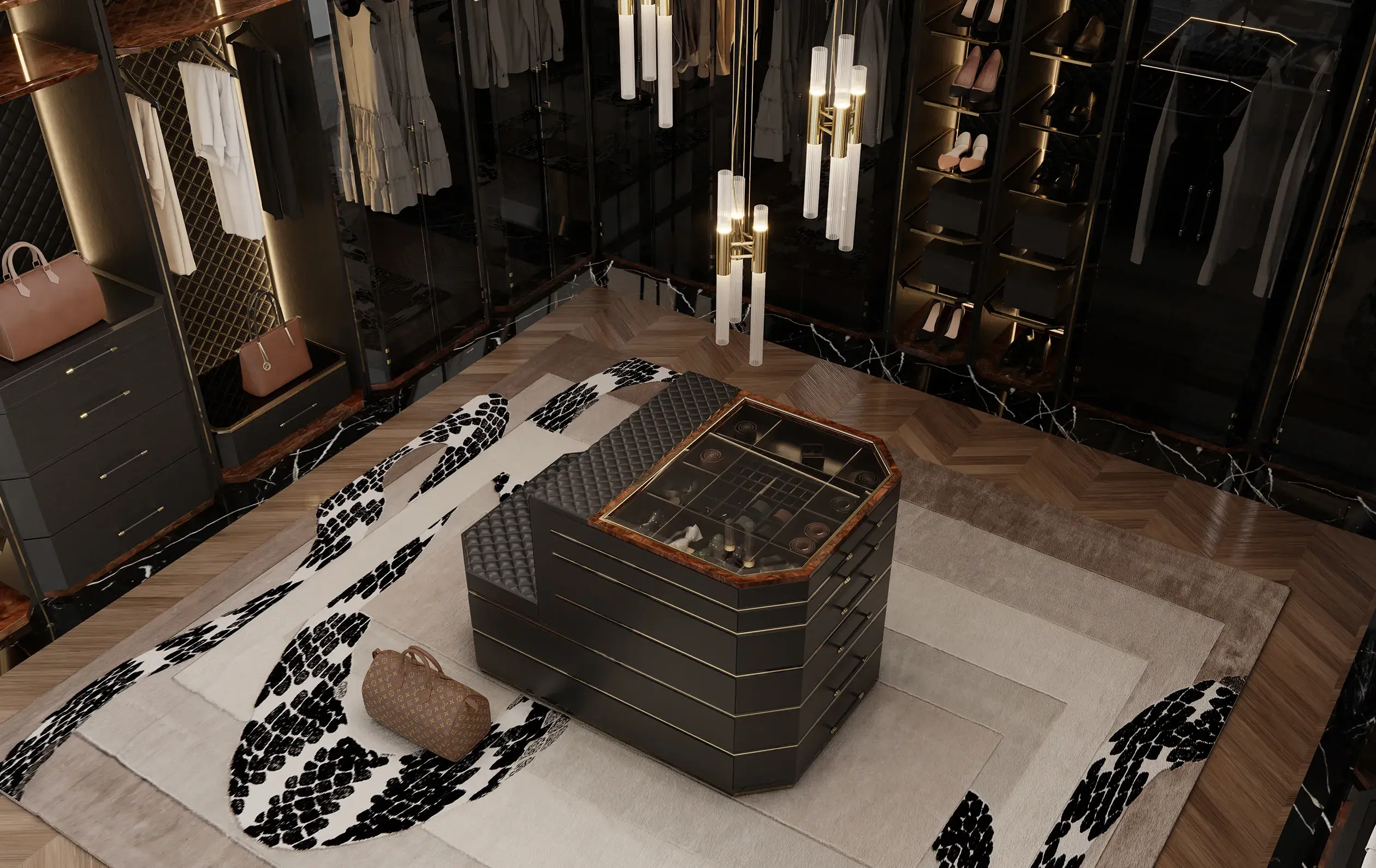 Остров для гардероба бежевый Cadence - 2