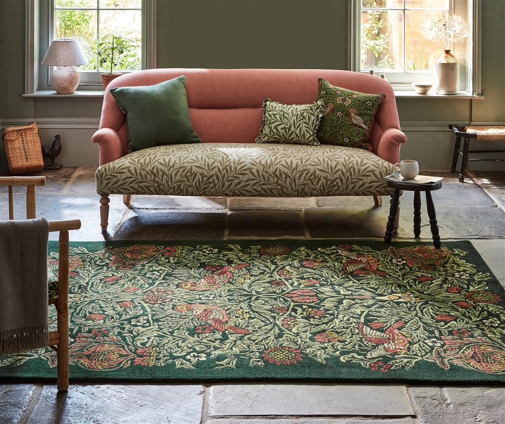 Жүн кілем Bird Tump Green | Өлшемі: 250 x 350 см