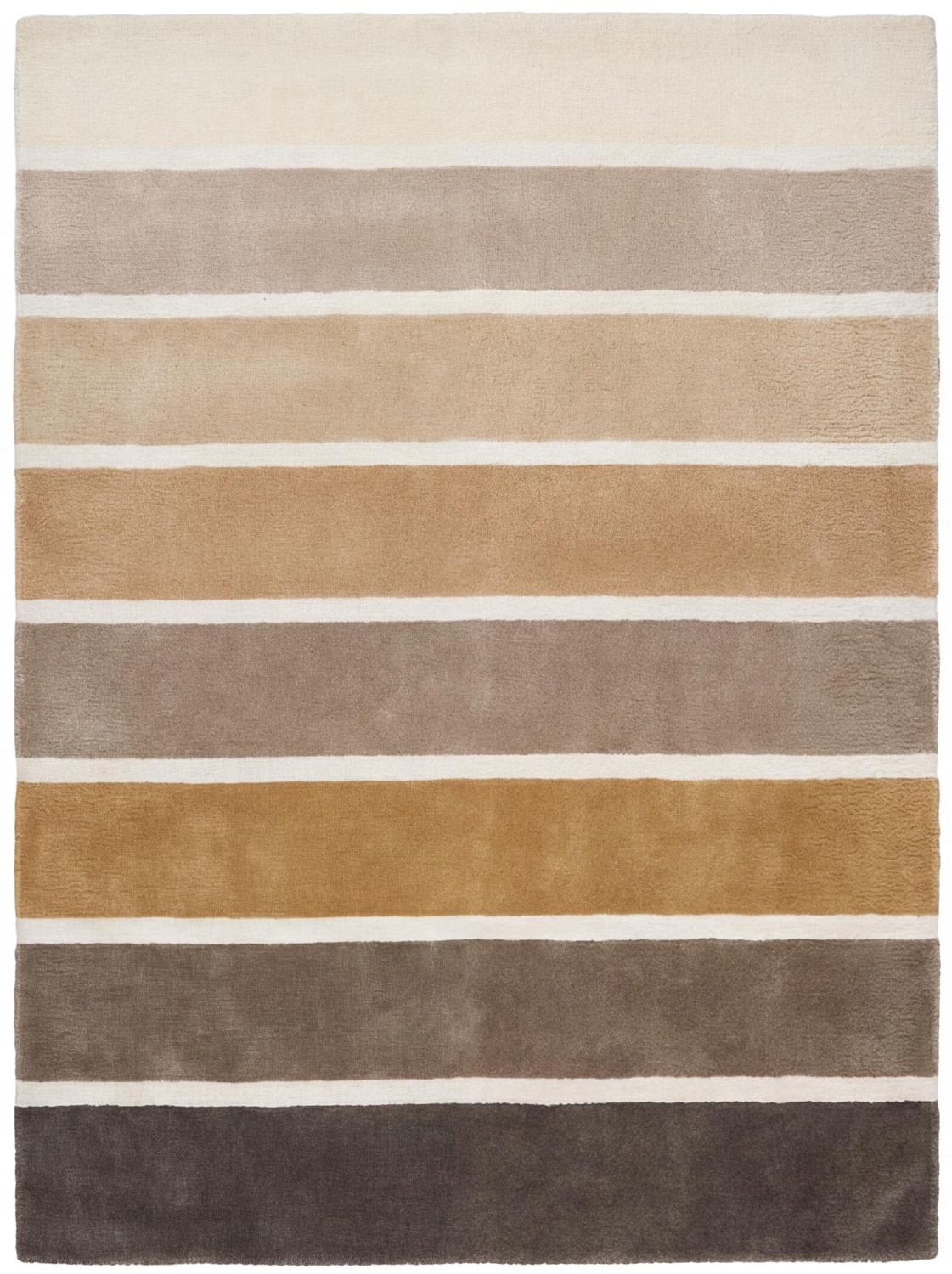 Ковер ручной работы Layered Stripes Brown