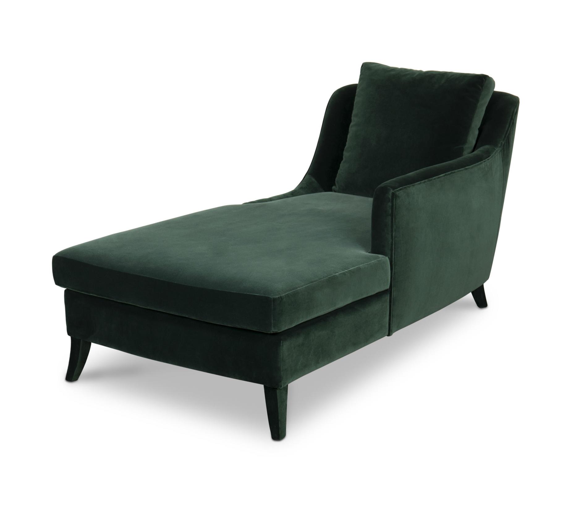 Кушетка из плюшевого бархата