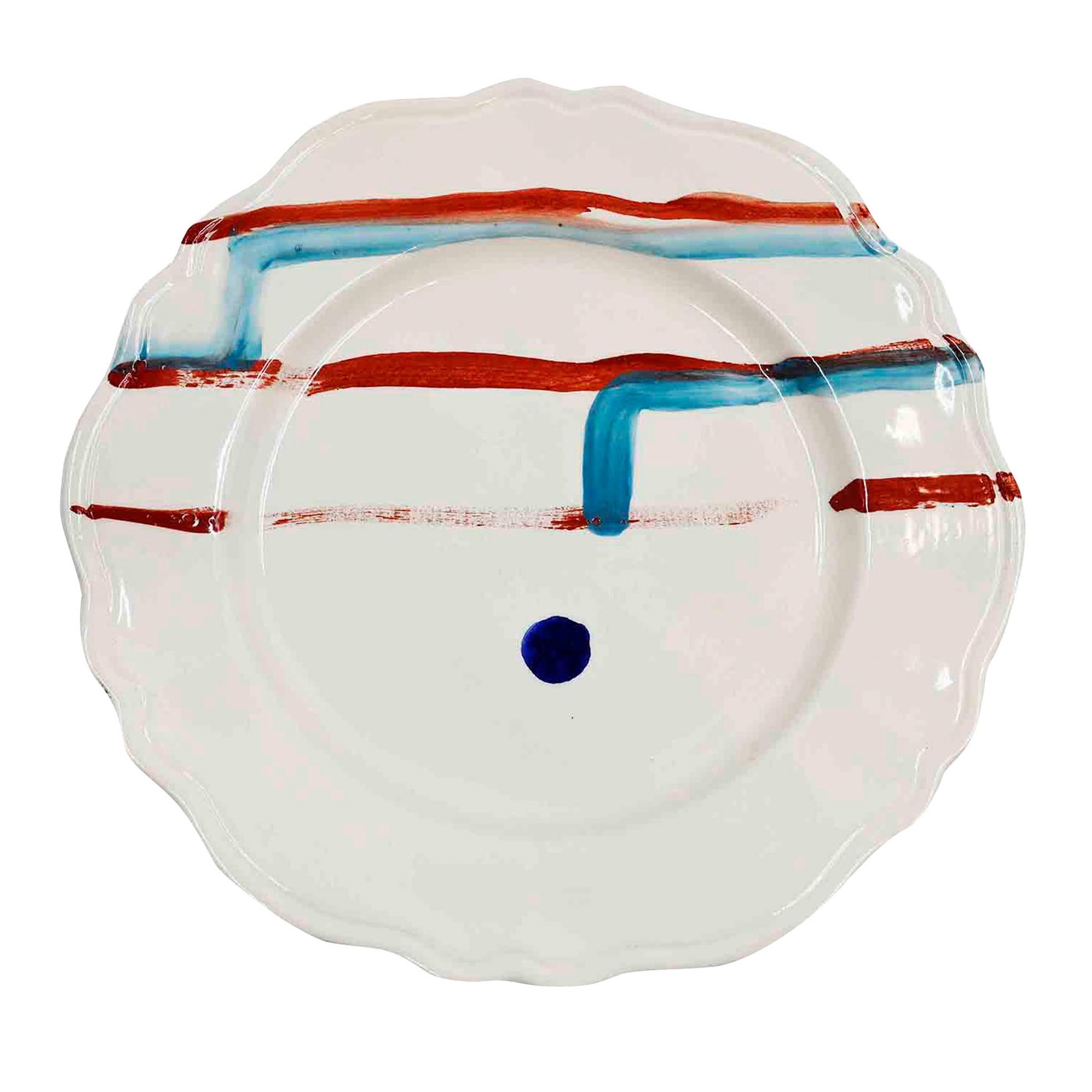 Тарелка керамическая ручной работы