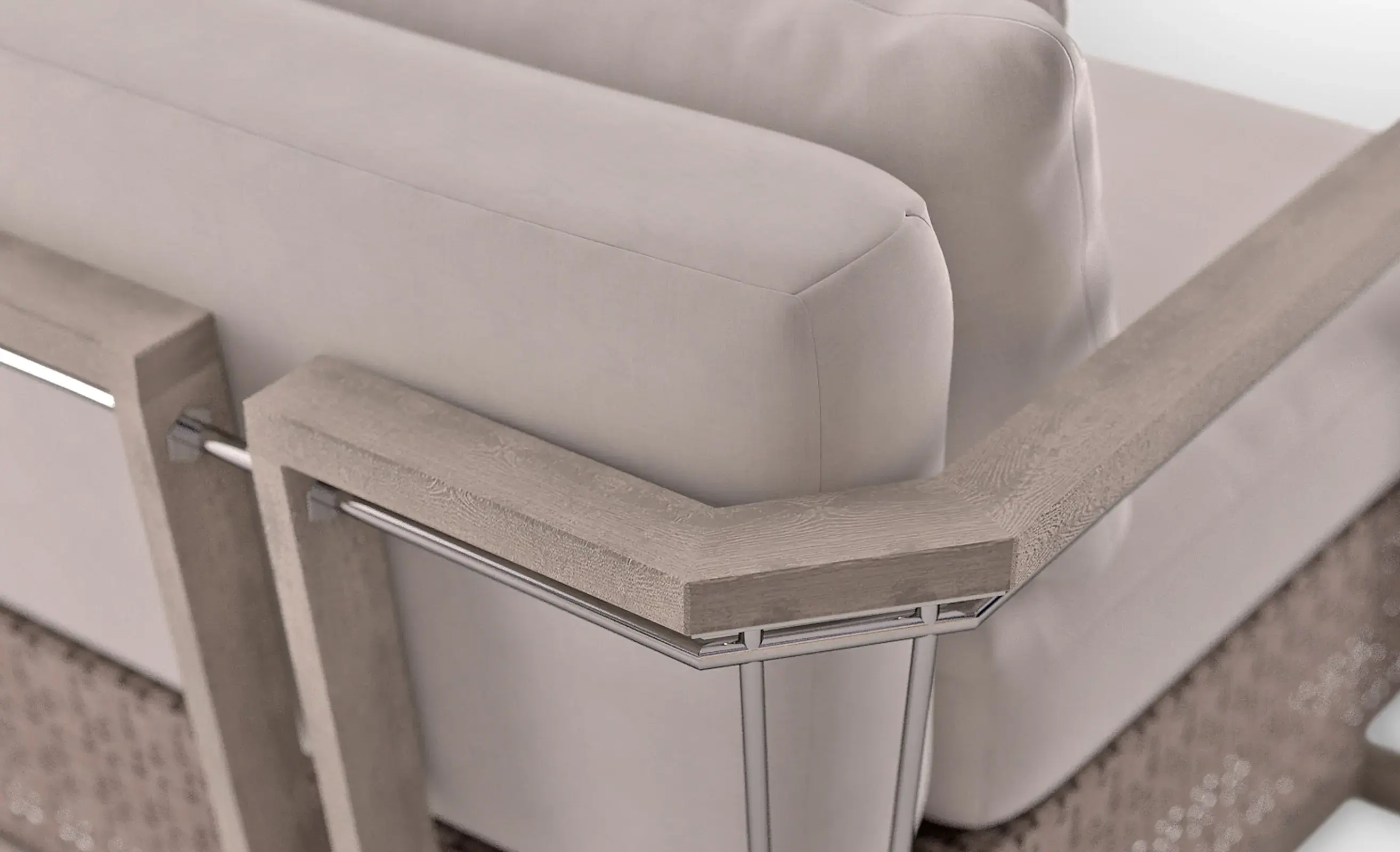 Двухместный диван Heritage деревянный