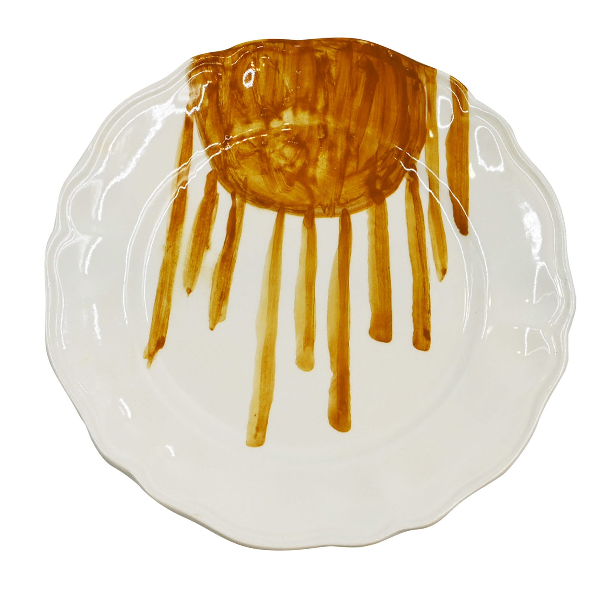 Тарелка керамическая ручной работы