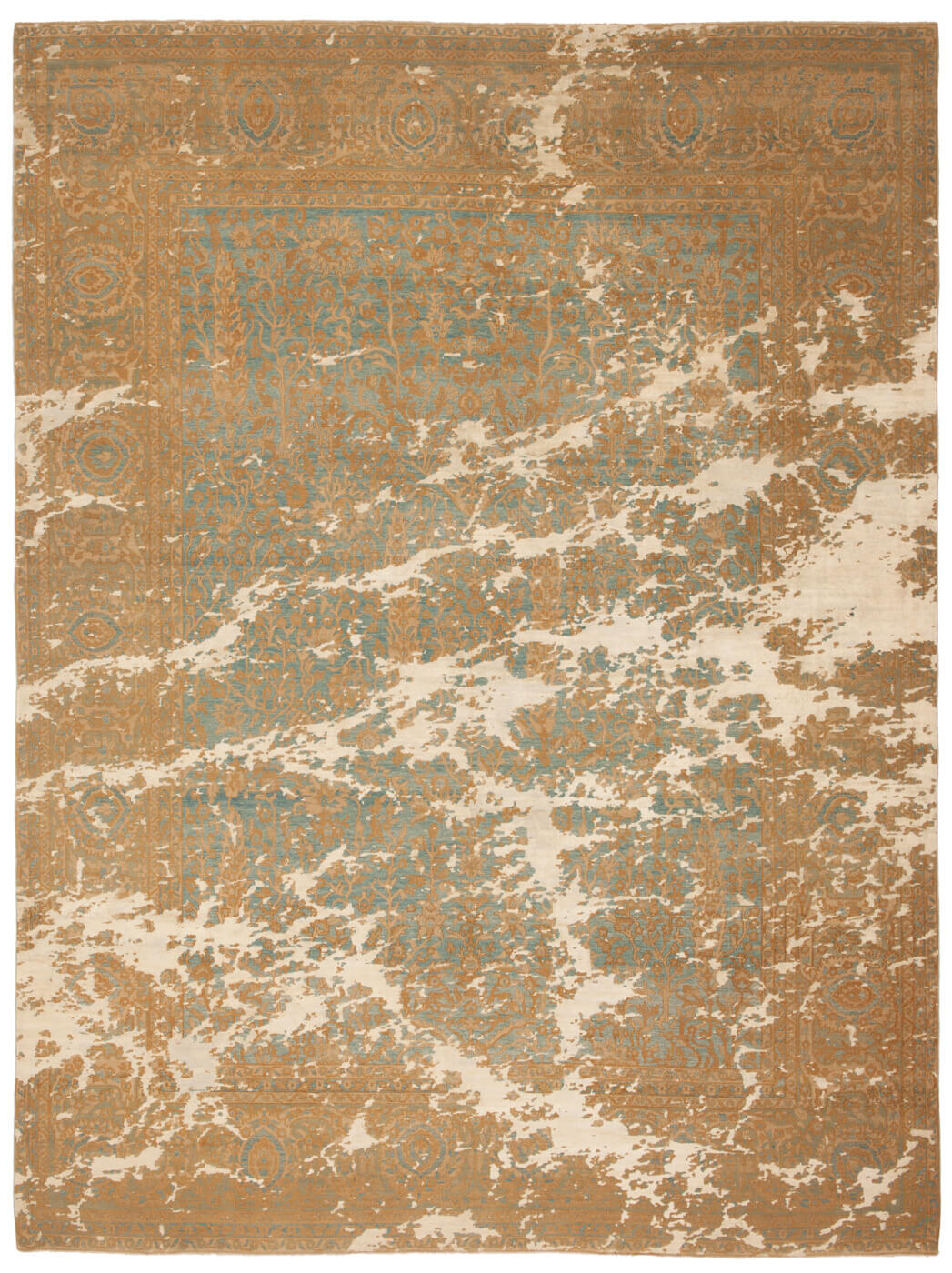 Кілем Tabriz Wooster Sky Lightblue Gold Silk