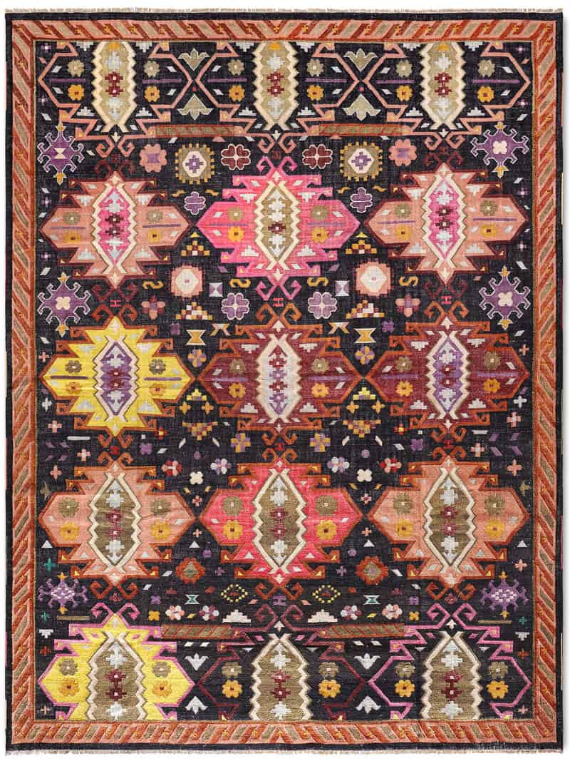 Роскошный ковер ручной работы Flatweave | Размер: 183 x 274 см