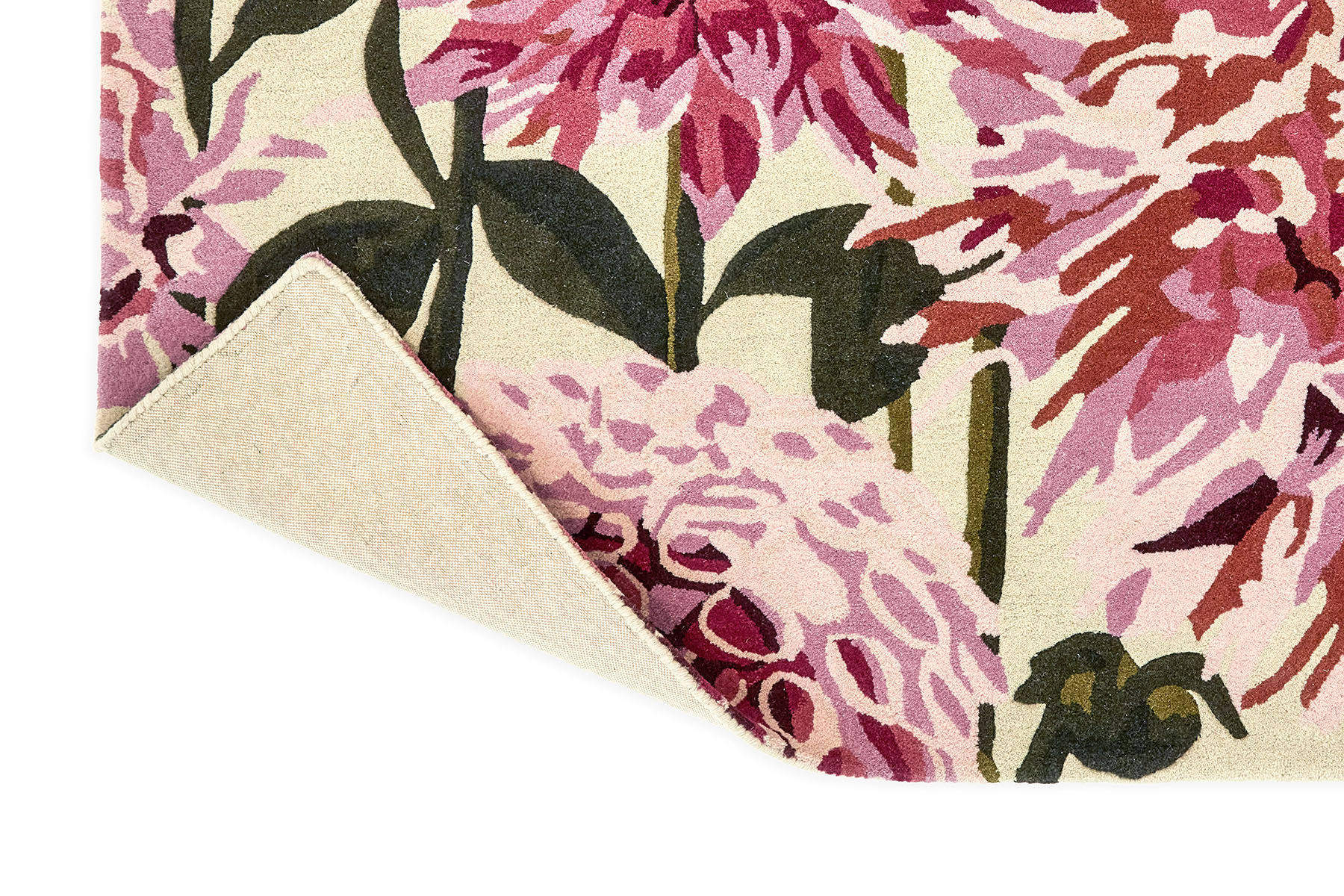 Жүн кілем Dahlia Fuchsia / Palm | Өлшемі: 140 x 200 см