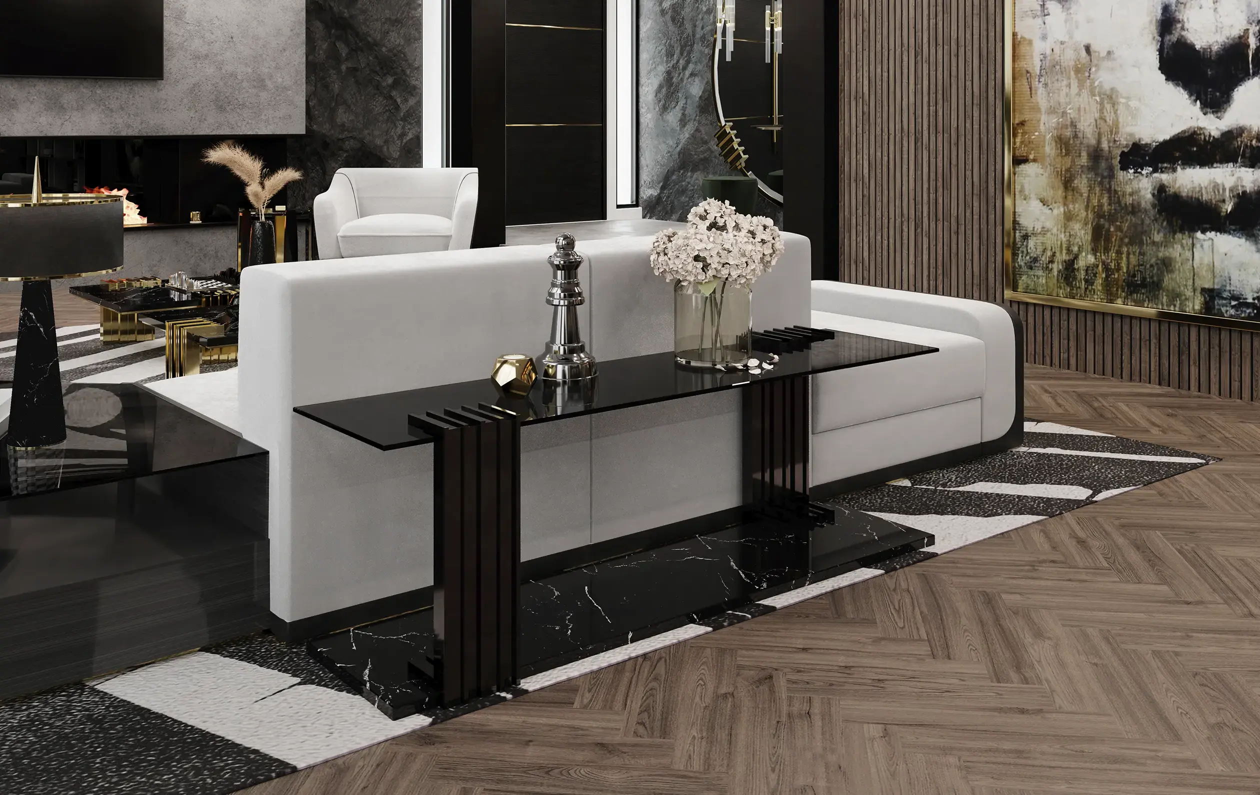 Длинный приставной стол Whirlwind