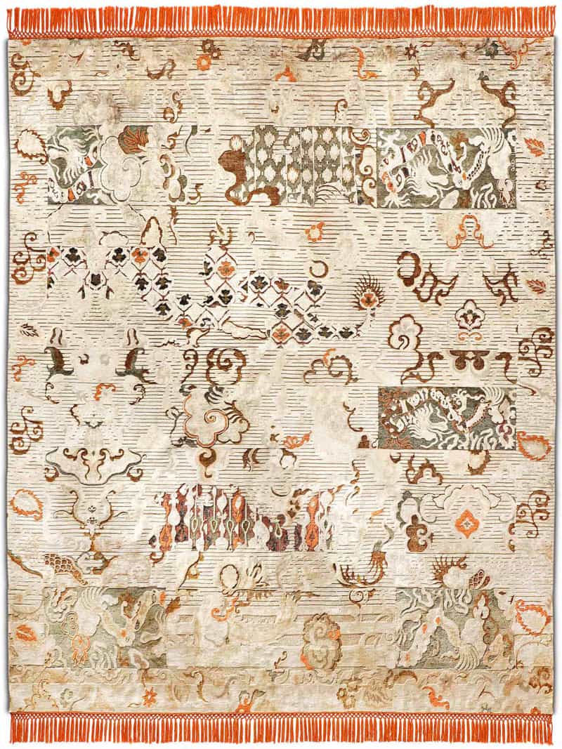 Роскошный ковер ручной работы Dragon