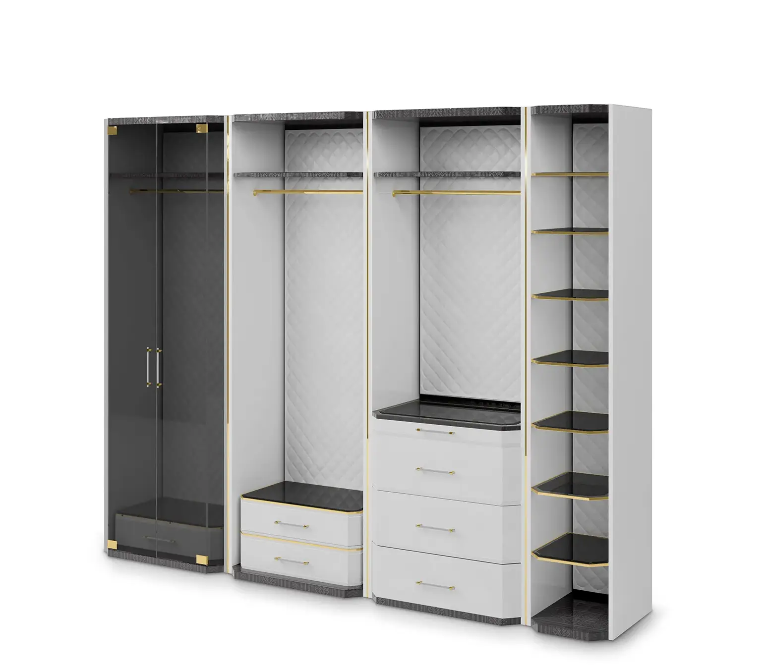 Гардероб серый Cadence