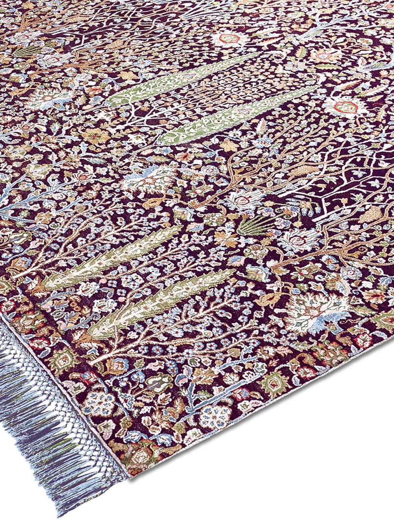 Роскошный ковер фиолетового цвета Pine Garden