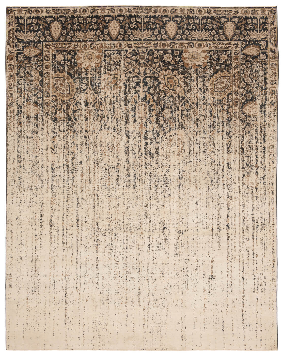 Ковер Tabriz Riverside Vendetta Black Beige Silk