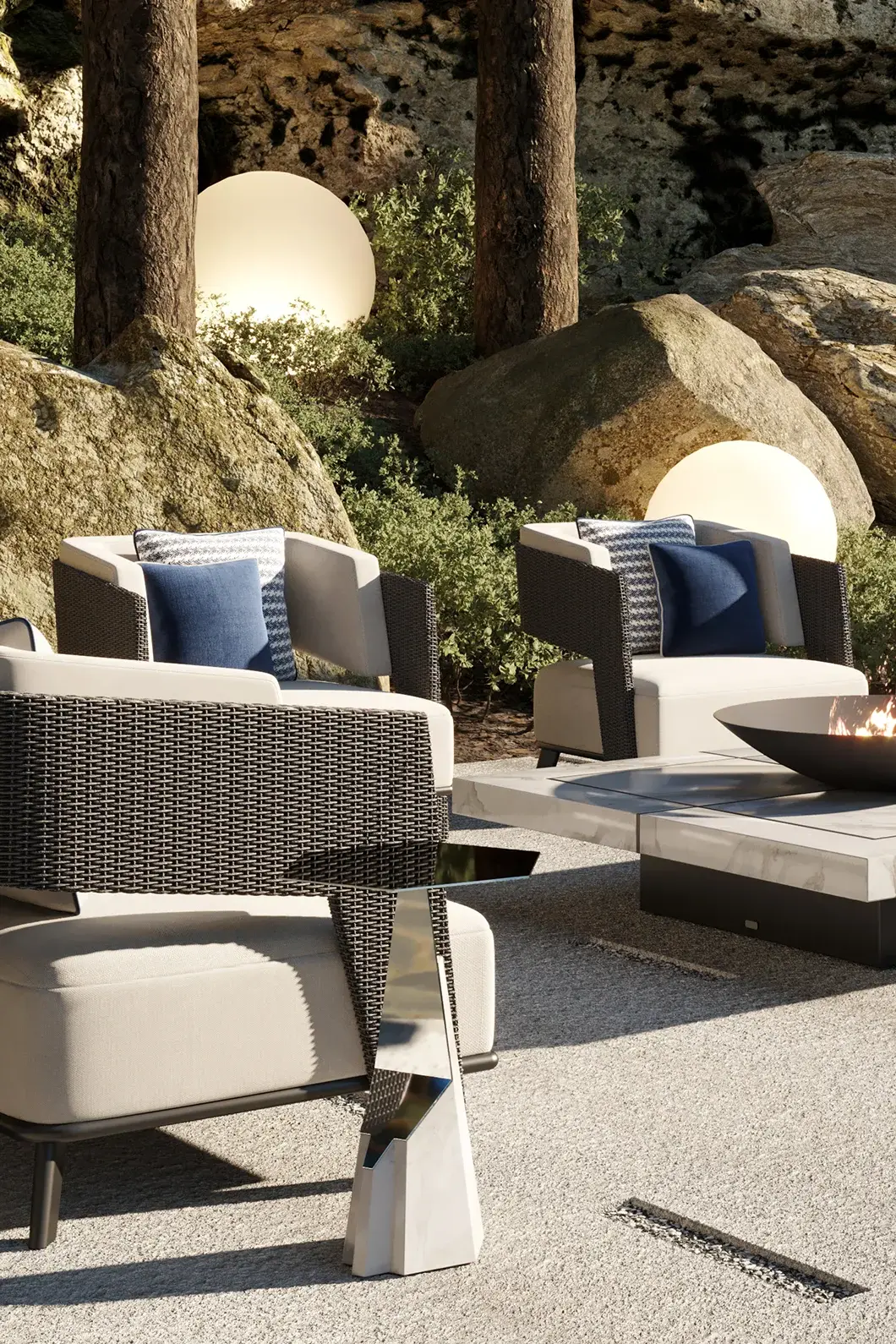 Прикроватный столик Halo серый - 1