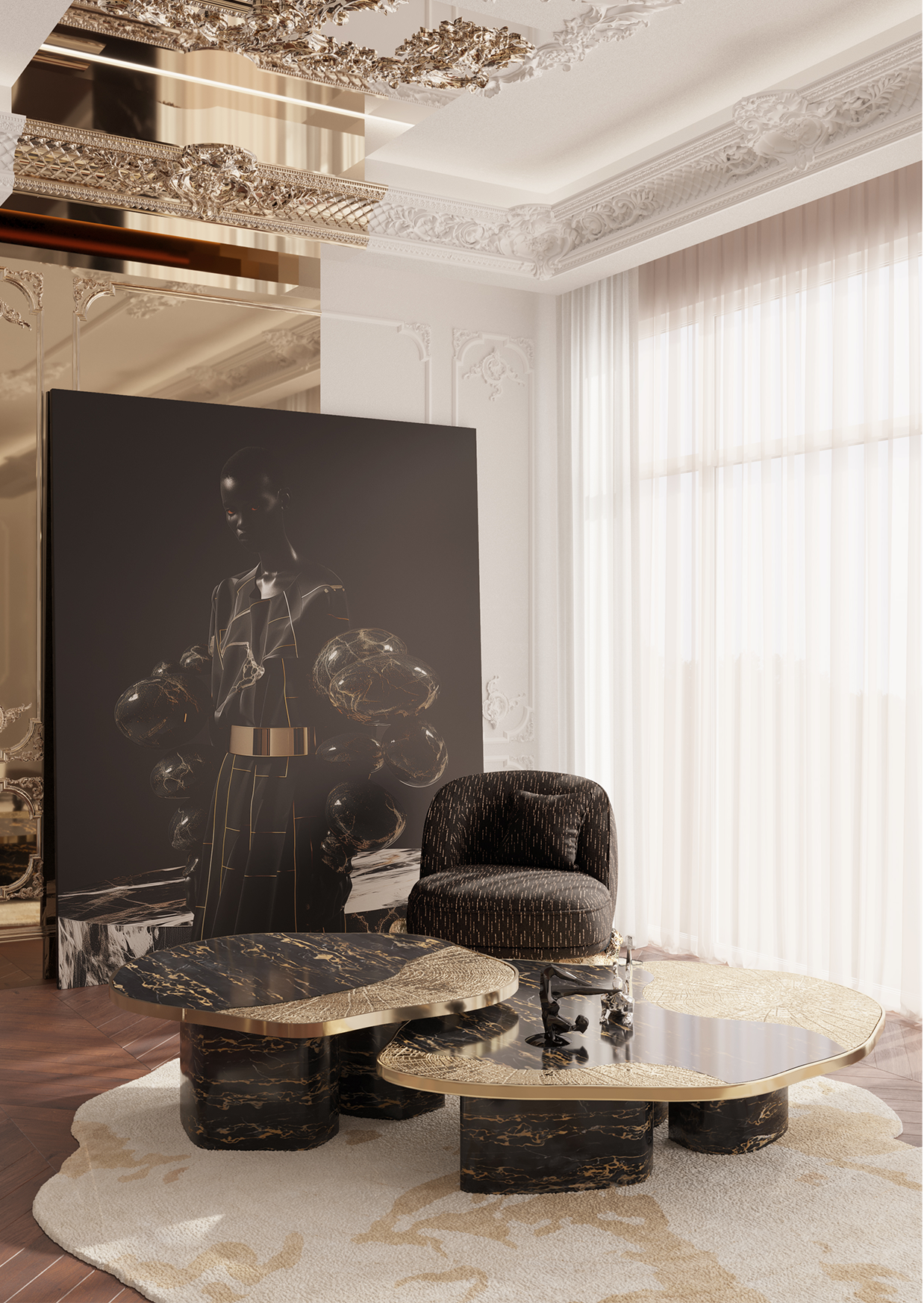 Кресло Angora II Black