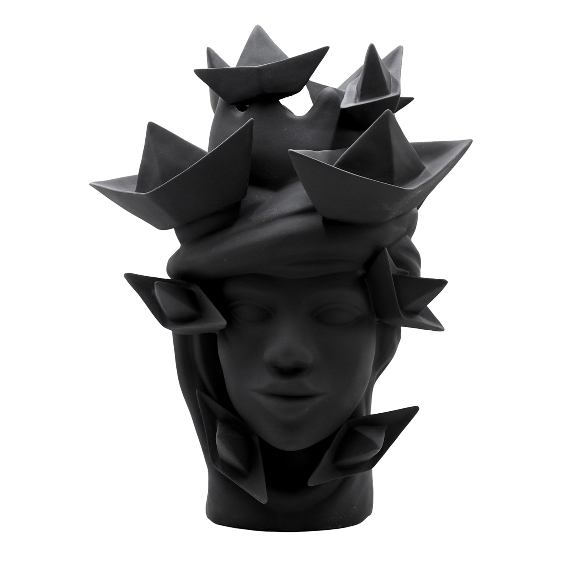 Скульптура темно-серая Moor's Head
