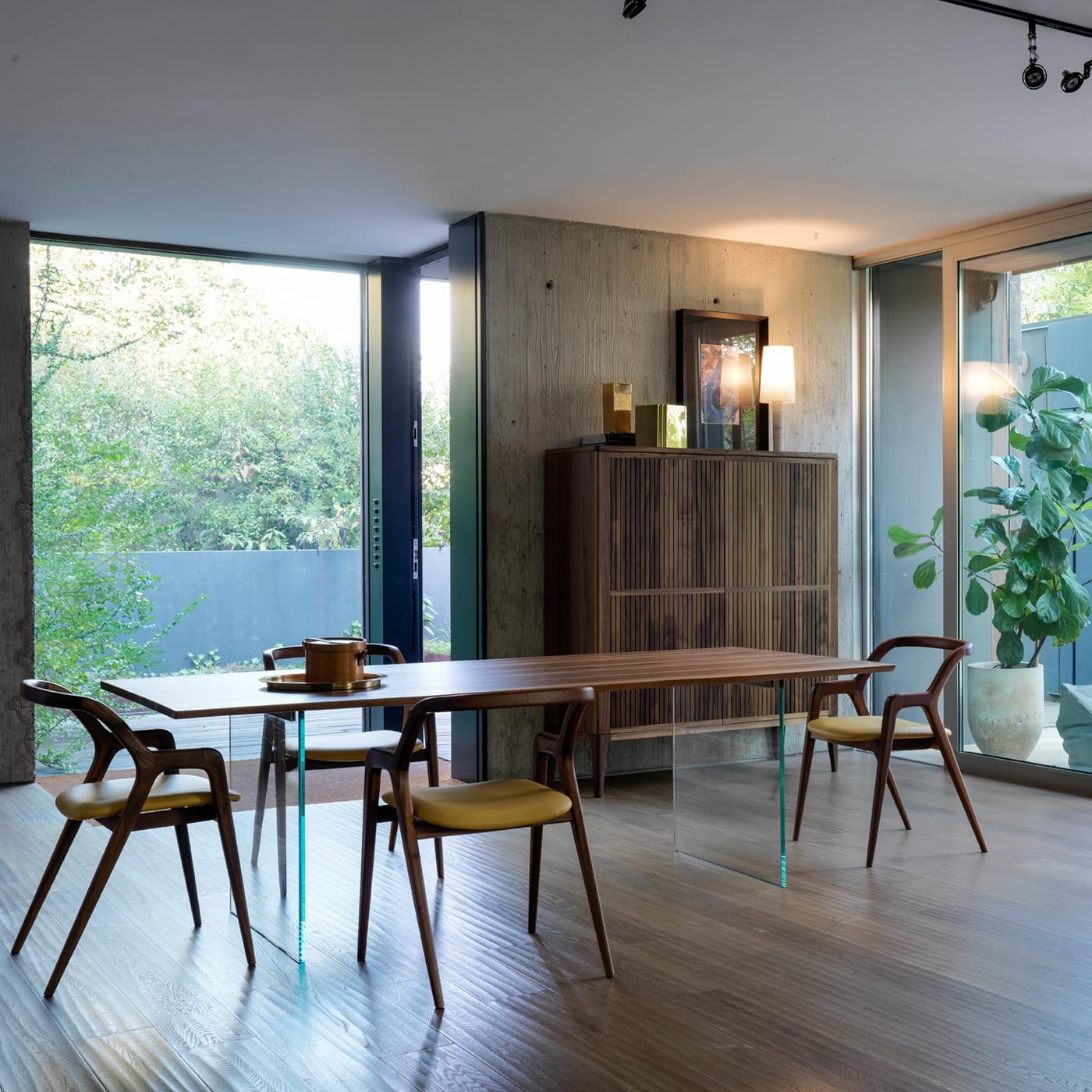 Высокий буфет Eleva коричневый