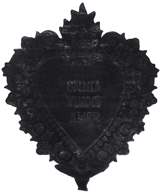 Ковер черного цвета Omnia Devotion